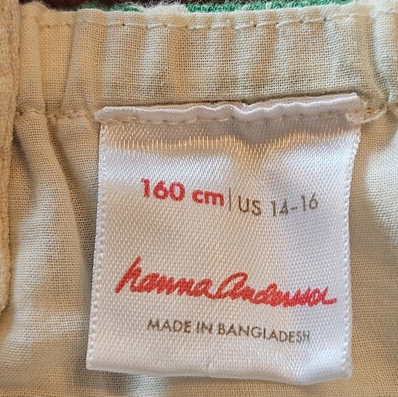 Hanna Andersson Tropical Maxi Tiered Sleeveless Dress 14-16 (160cm) Ivory - Picture 13 of 15